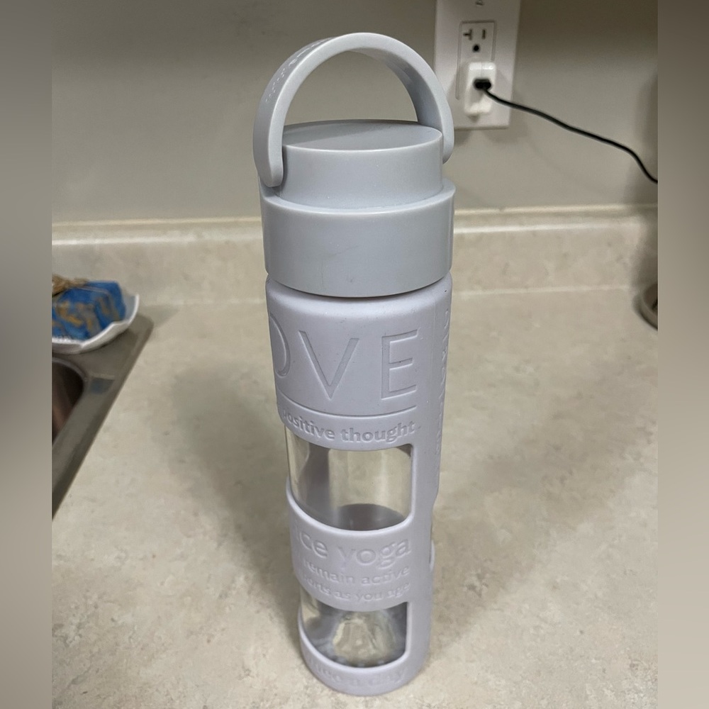 Lulu Lemon glass water bottle